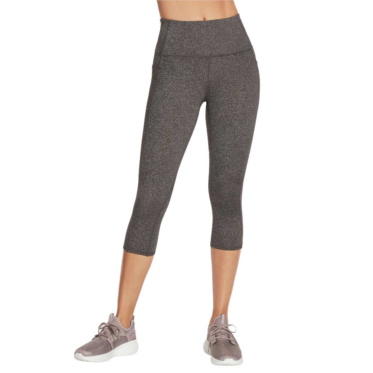 Foto 2 pulgar | Legging Skechers Go Walk De Cintura Alta A Media Pantorrilla Para Mujer, Color Gris Xl - Venta Internacional.