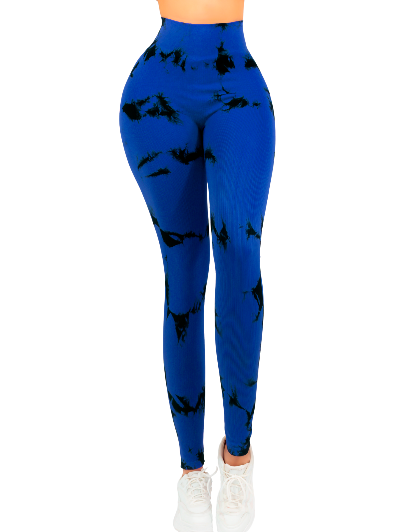 Foto 1 | Mallas Deportivas Leggins Stretch Corte Push Up Mallones Levantapompa Lic-0179 Azul Rey Lycra Legging Talle Alto Mujer