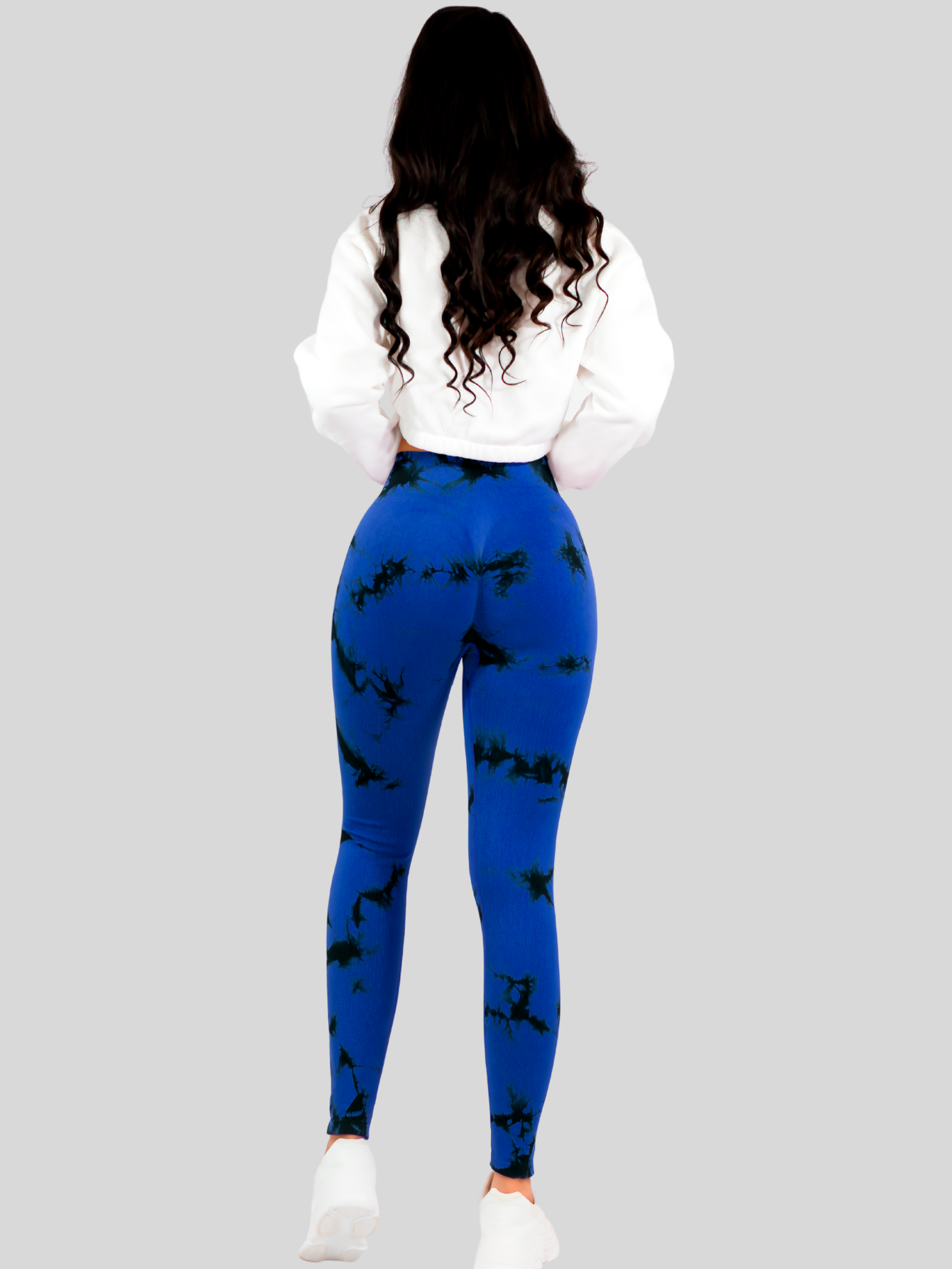 Foto 4 pulgar | Mallas Deportivas Leggins Stretch Corte Push Up Mallones Levantapompa Lic-0179 Azul Rey Lycra Legging Talle Alto Mujer
