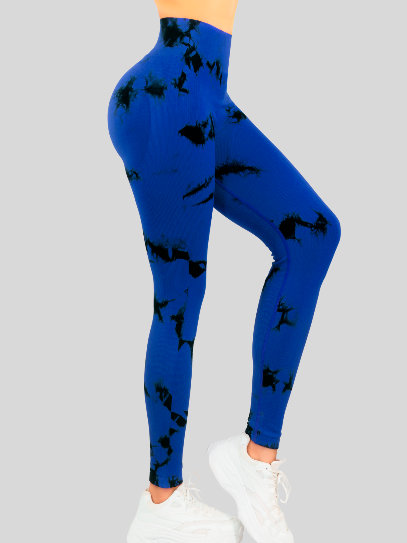 Foto 5 pulgar | Mallas Deportivas Leggins Stretch Corte Push Up Mallones Levantapompa Lic-0179 Azul Rey Lycra Legging Talle Alto Mujer