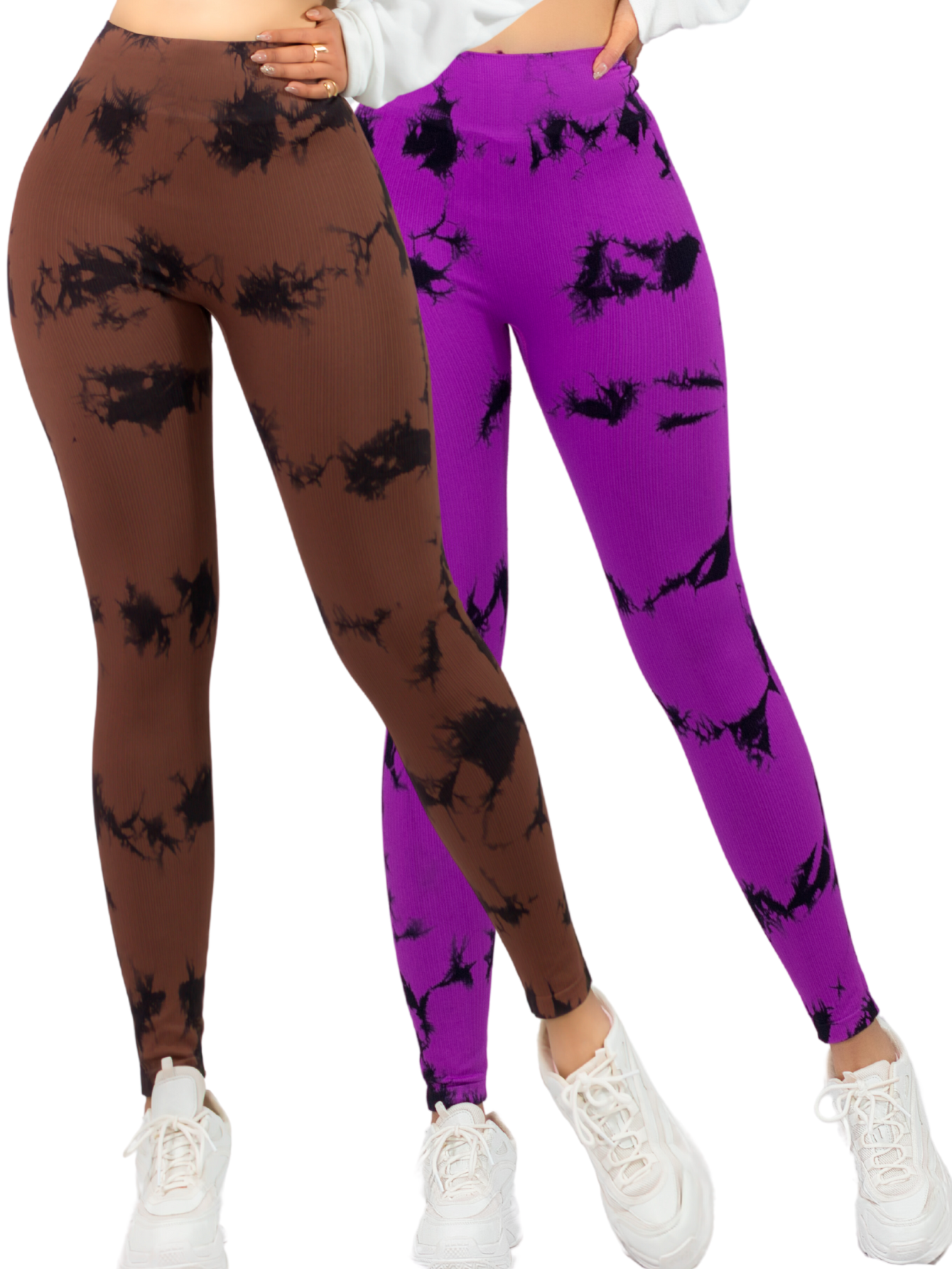 Set De 2 Leggings Casual O Deportivos Lic-0179-px2 Variedad De Diseños De Cintura Alta De Mujer