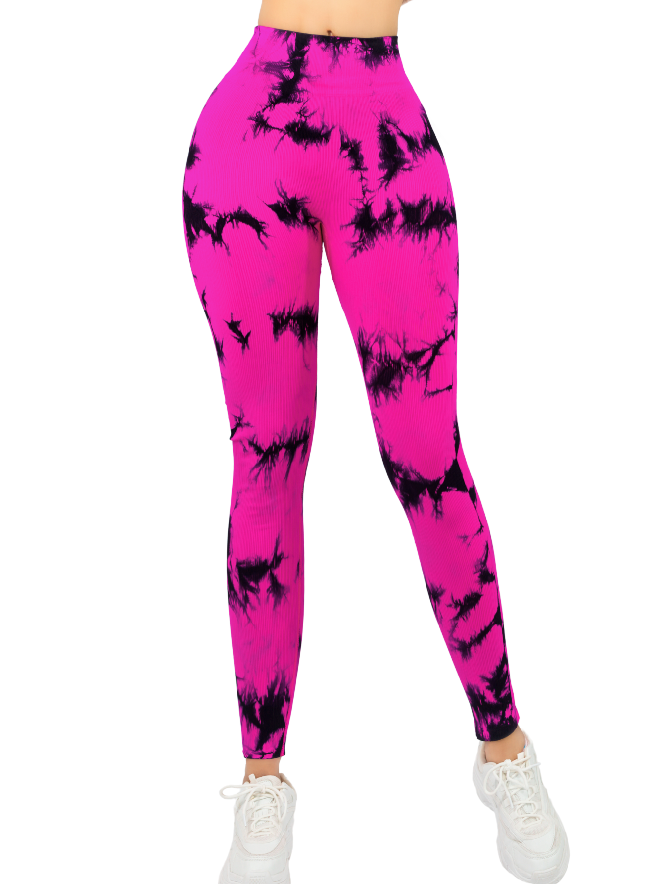 Foto 2 pulgar | Mallas Deportivas Leggins Stretch Corte Push Up Mallones Levantapompa Lic-0179 Fucsia Lycra Legging Talle Alto Mujer