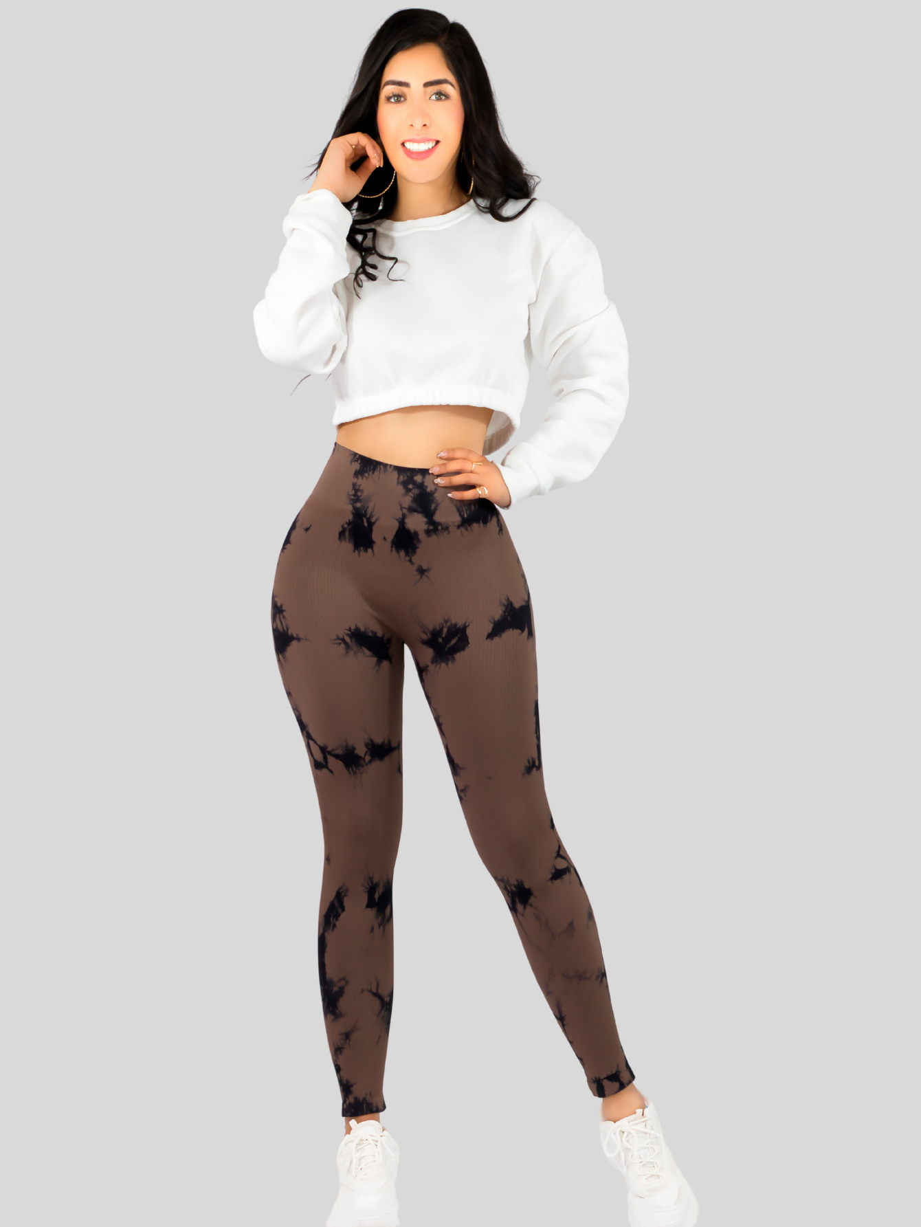 Foto 3 pulgar | Set De 2 Leggings Casual O Deportivos Lic-0179-px2 Variedad De Diseños De Cintura Alta De Mujer