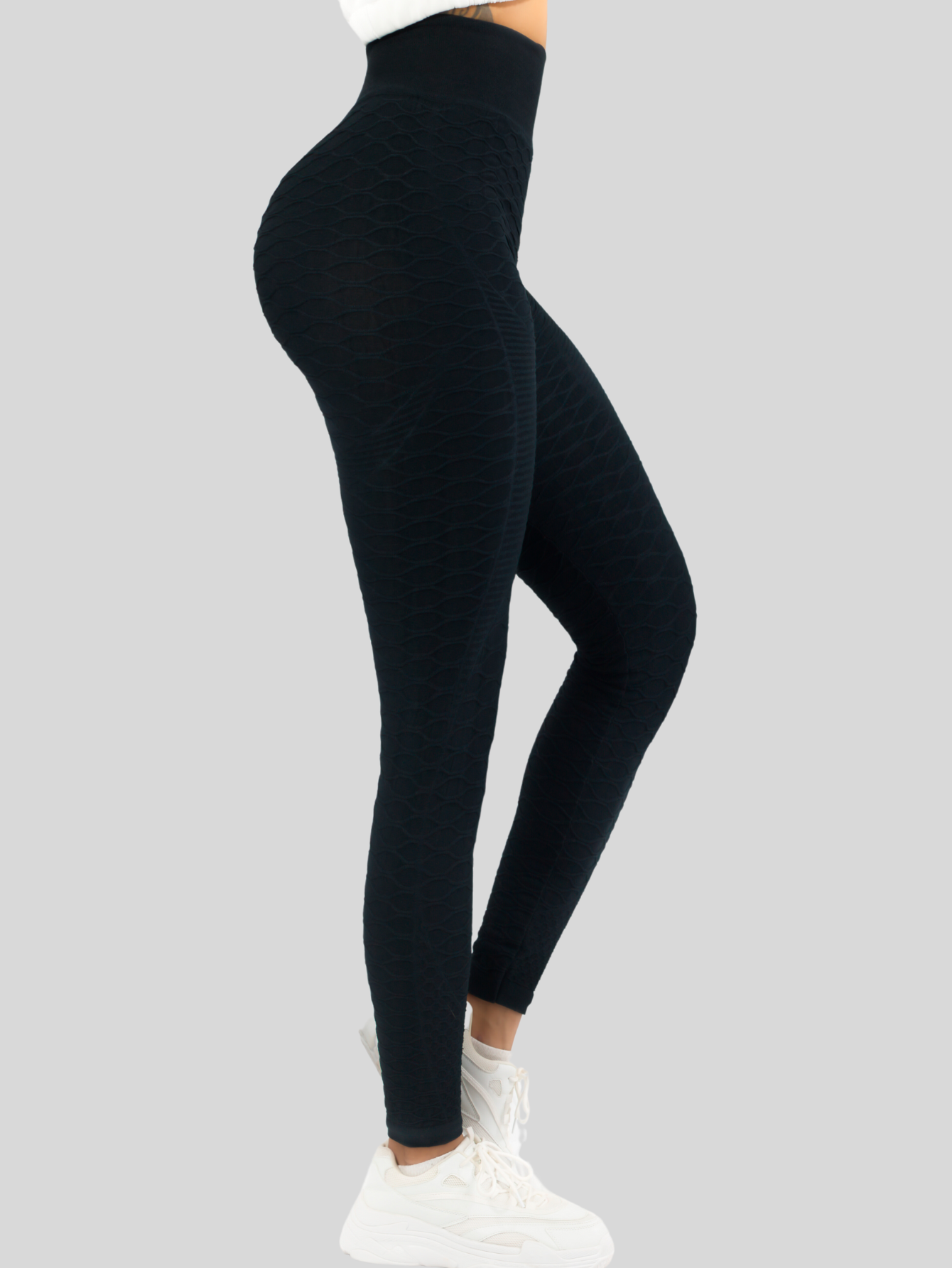 Foto 5 pulgar | Legging De Dama Stretch Mallas Deportivas Lic-0172 Negro Mallones De Mujer