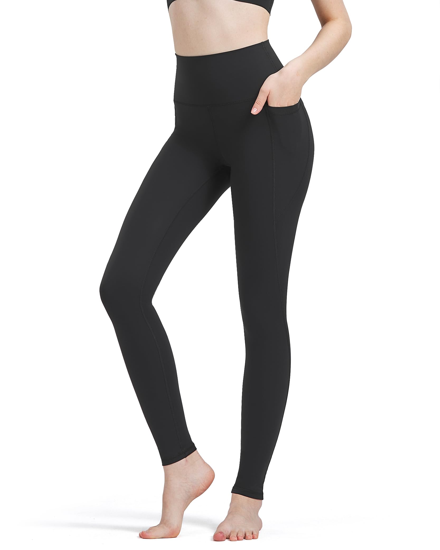 Foto 2 pulgar | Leggins Zylioo Extra Largos Para Mujer Alta, Color Negro, Talla Xs - Venta Internacional.