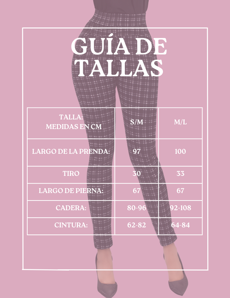 Foto 8 pulgar | Jeggins De Mujer Lic-0178 Diseño De Pantalon A Cuadros