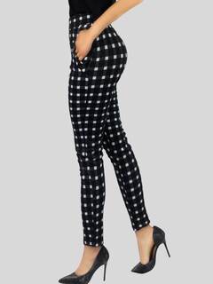 Foto 4 | Jeggins De Mujer Lic-0178 Diseño De Pantalon A Cuadros