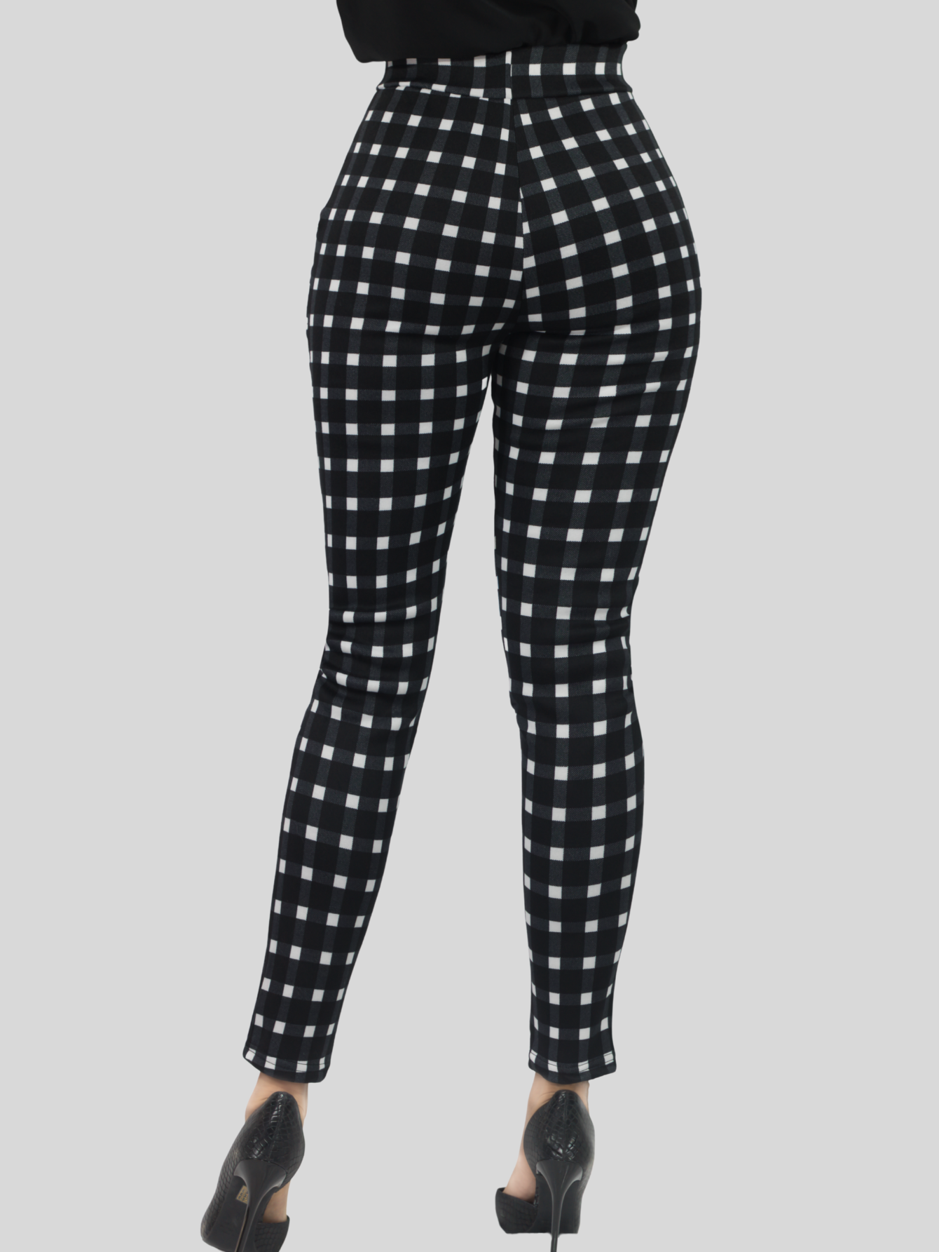 Foto 6 pulgar | Jeggins De Mujer Lic-0178 Diseño De Pantalon A Cuadros