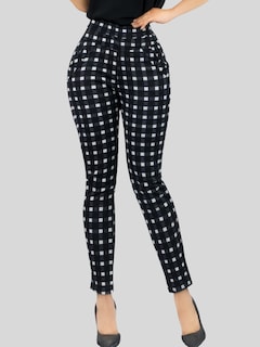 Foto 6 | Jeggins De Mujer Lic-0178 Diseño De Pantalon A Cuadros