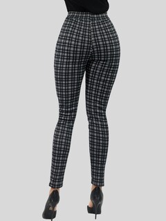 Foto 5 | Jeggins De Mujer Lic-0178 Diseño De Pantalon A Cuadros