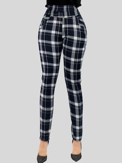 Foto 6 | Jeggins De Mujer Lic-0178 Diseño De Pantalon A Cuadros