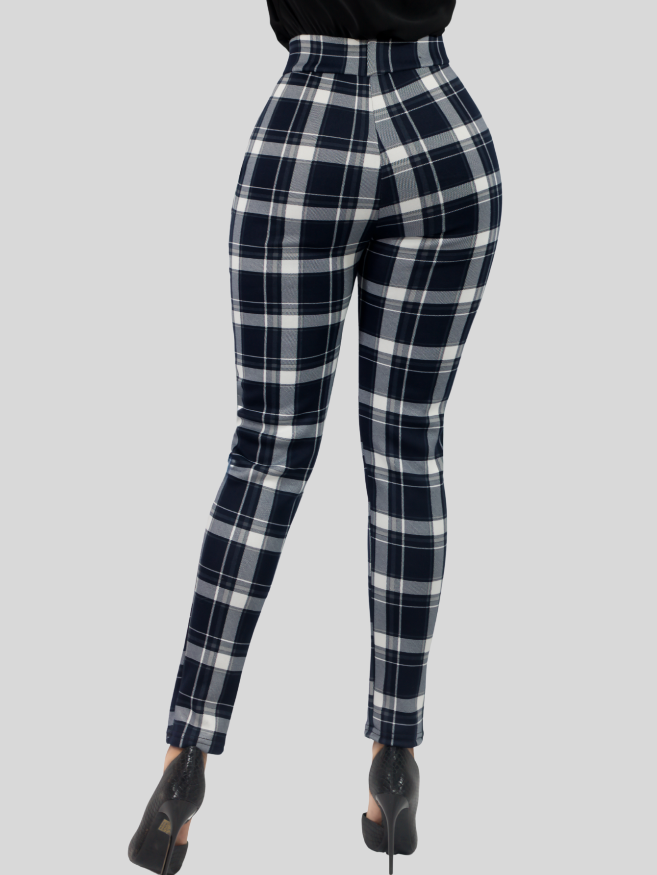 Foto 6 pulgar | Jeggins De Mujer Lic-0178 Diseño De Pantalon A Cuadros