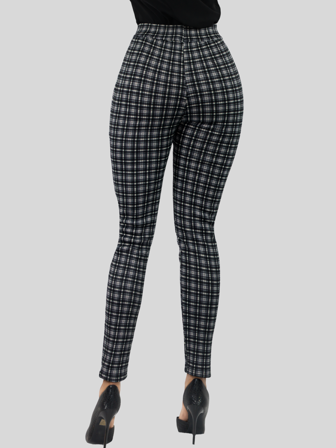Foto 6 pulgar | Jeggins De Mujer Lic-0178 Diseño De Pantalon A Cuadros