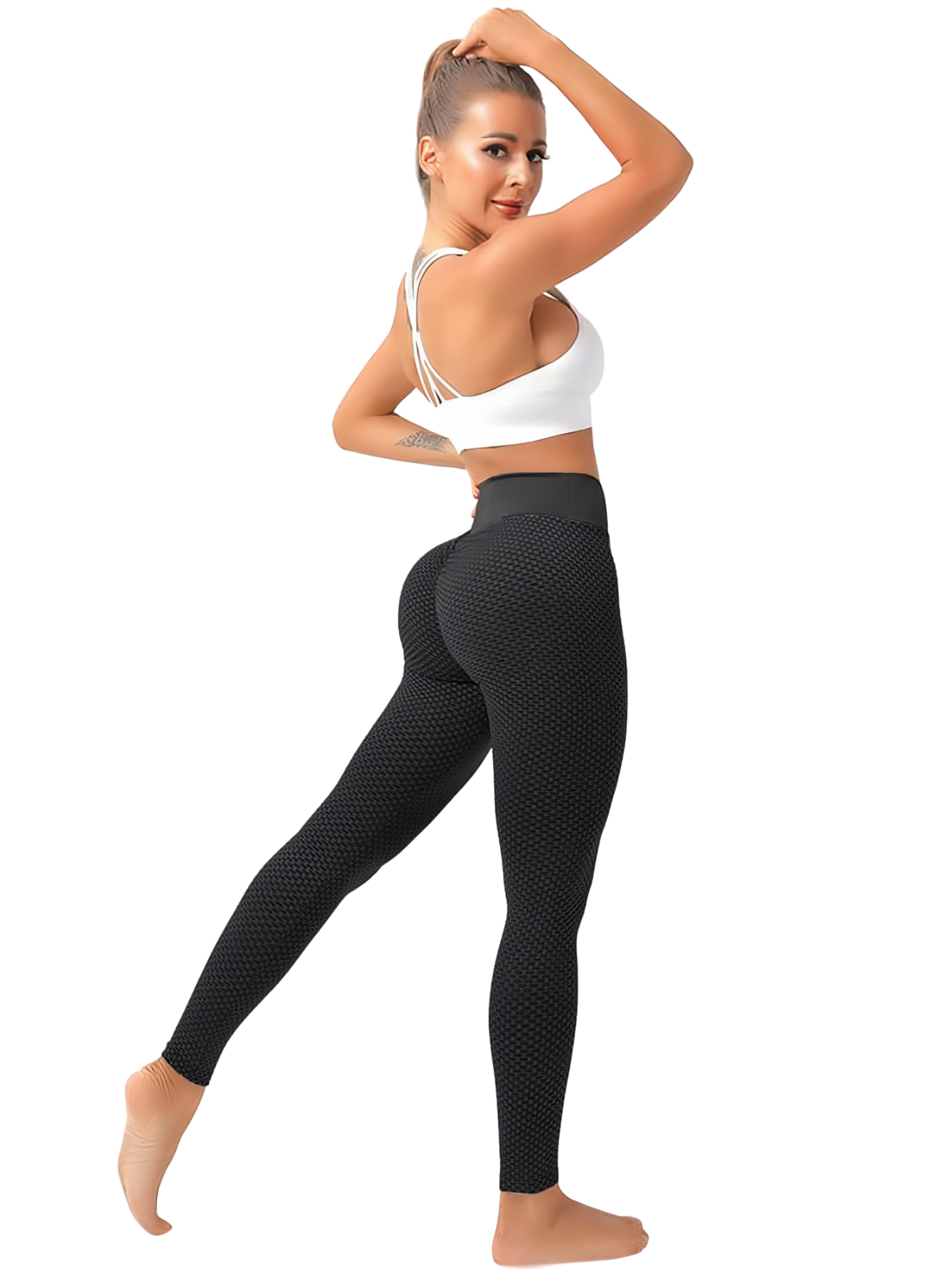 Foto 2 pulgar | Mallones Mujer Leggings Stretch Leggins Lic-04 Negro Mayon Mallas