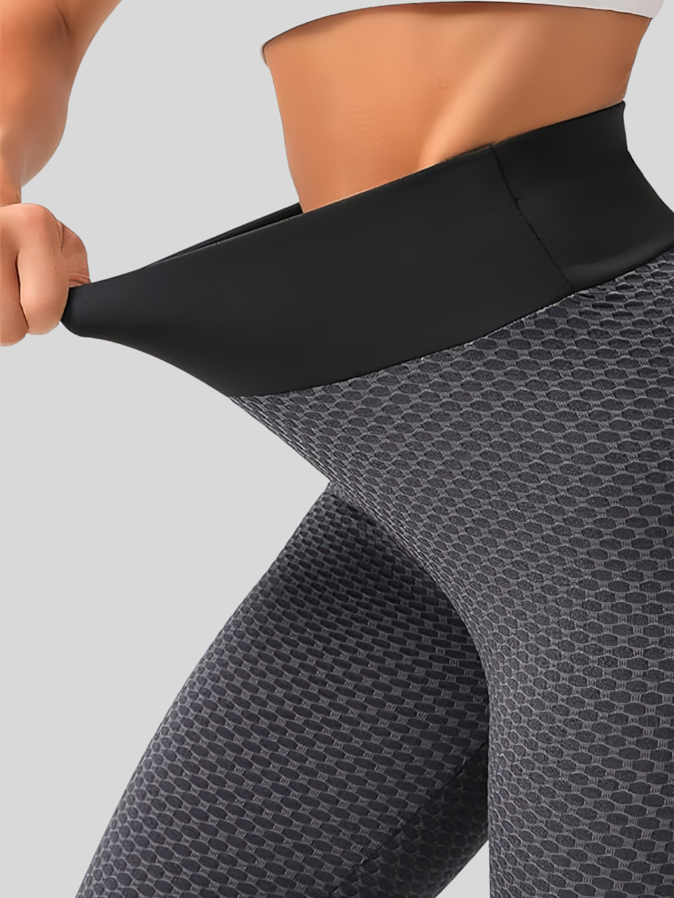Foto 5 pulgar | Mallones Mujer Leggings Stretch Leggins Lic-04 Gris Oscuro Mayon Mallas