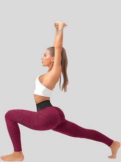 Foto 2 | Mallones Mujer Leggings Stretch Leggins Lic-04 Rojo Mayon Mallas
