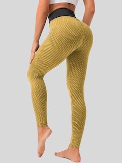 Foto 3 | Mallones Mujer Leggings Stretch Leggins Lic-04 Amarillo Mayon Mallas