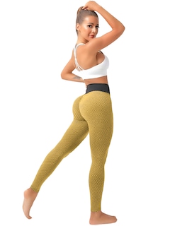 Foto 1 | Mallones Mujer Leggings Stretch Leggins Lic-04 Amarillo Mayon Mallas