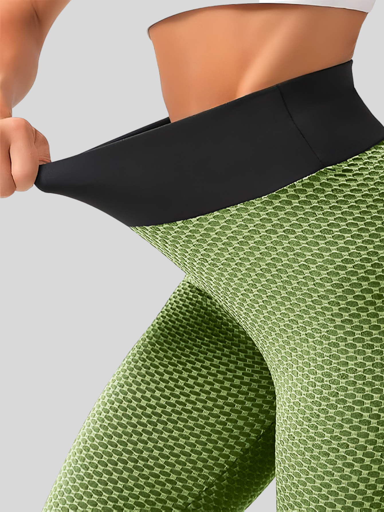 Foto 5 pulgar | Mallones Mujer Leggings Stretch Leggins Lic-04 Verde Mayon Mallas