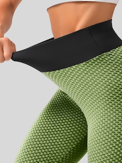 Foto 4 | Mallones Mujer Leggings Stretch Leggins Lic-04 Verde Mayon Mallas