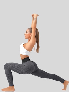 Foto 2 | Mallones Mujer Leggings Stretch Leggins Lic-04 Gris Oscuro Mayon Mallas