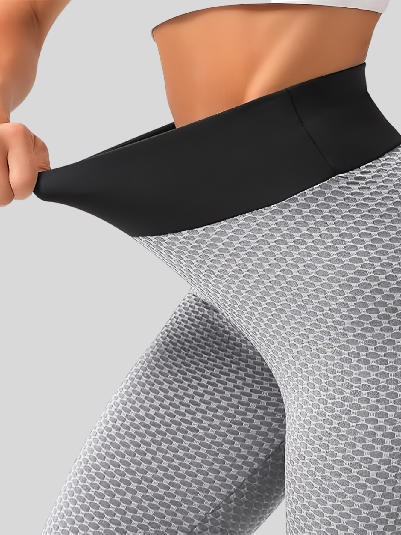 Foto 5 pulgar | Mallones Mujer Leggings Stretch Leggins Lic-04 Blanco Mayon Mallas