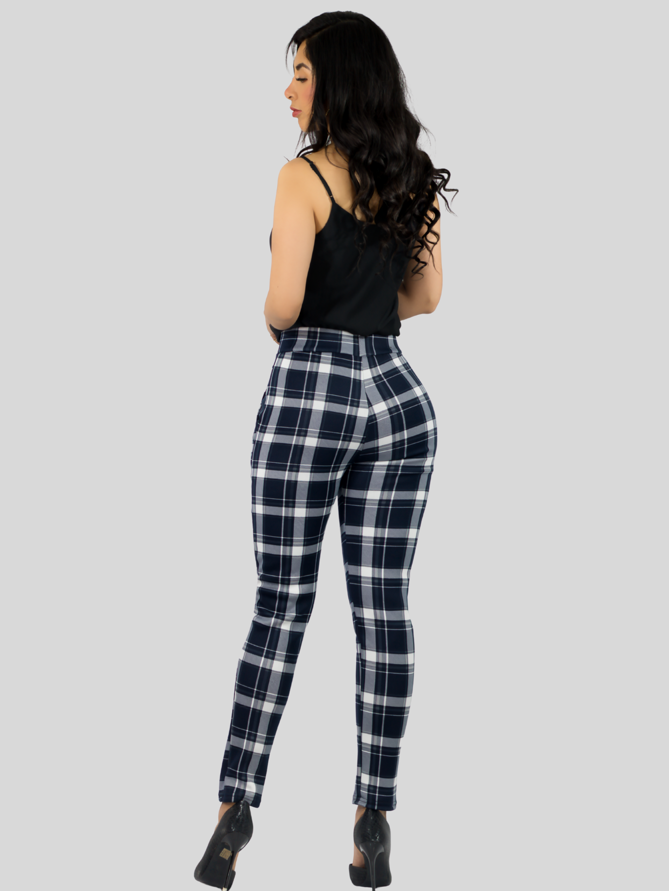 Foto 4 pulgar | Set De 3 Jeggins De Mujer Lic-01178-px3 Diseños De Pantalon A Cuadros