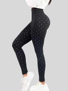 Foto 4 | Leggins De Mujer Mallones Dama Lic-0181 Negro Mallas Deportivas O Casuales