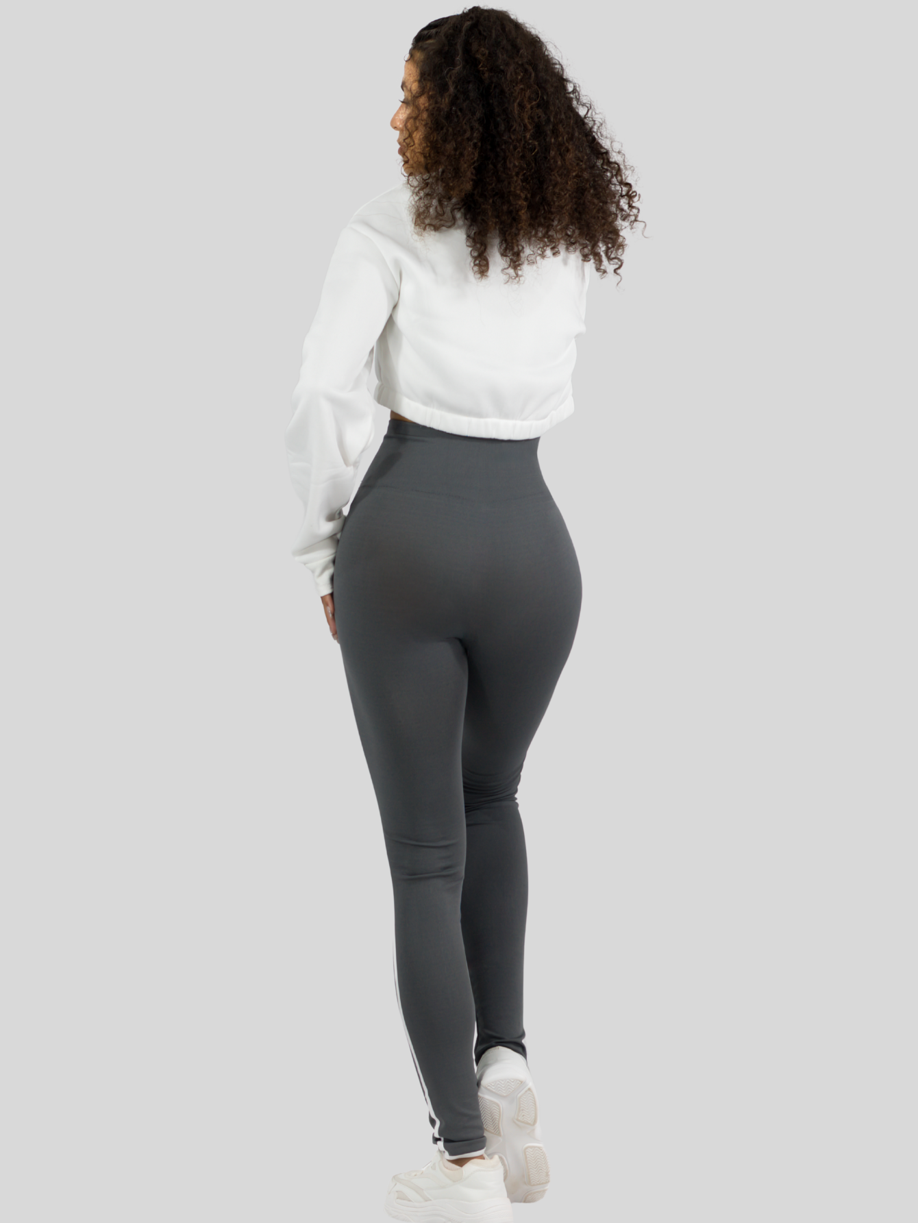 Foto 4 pulgar | Mallas Deportivas Mujer Legin Gym Lic-0175 Gris Legging Deportivo Mallones