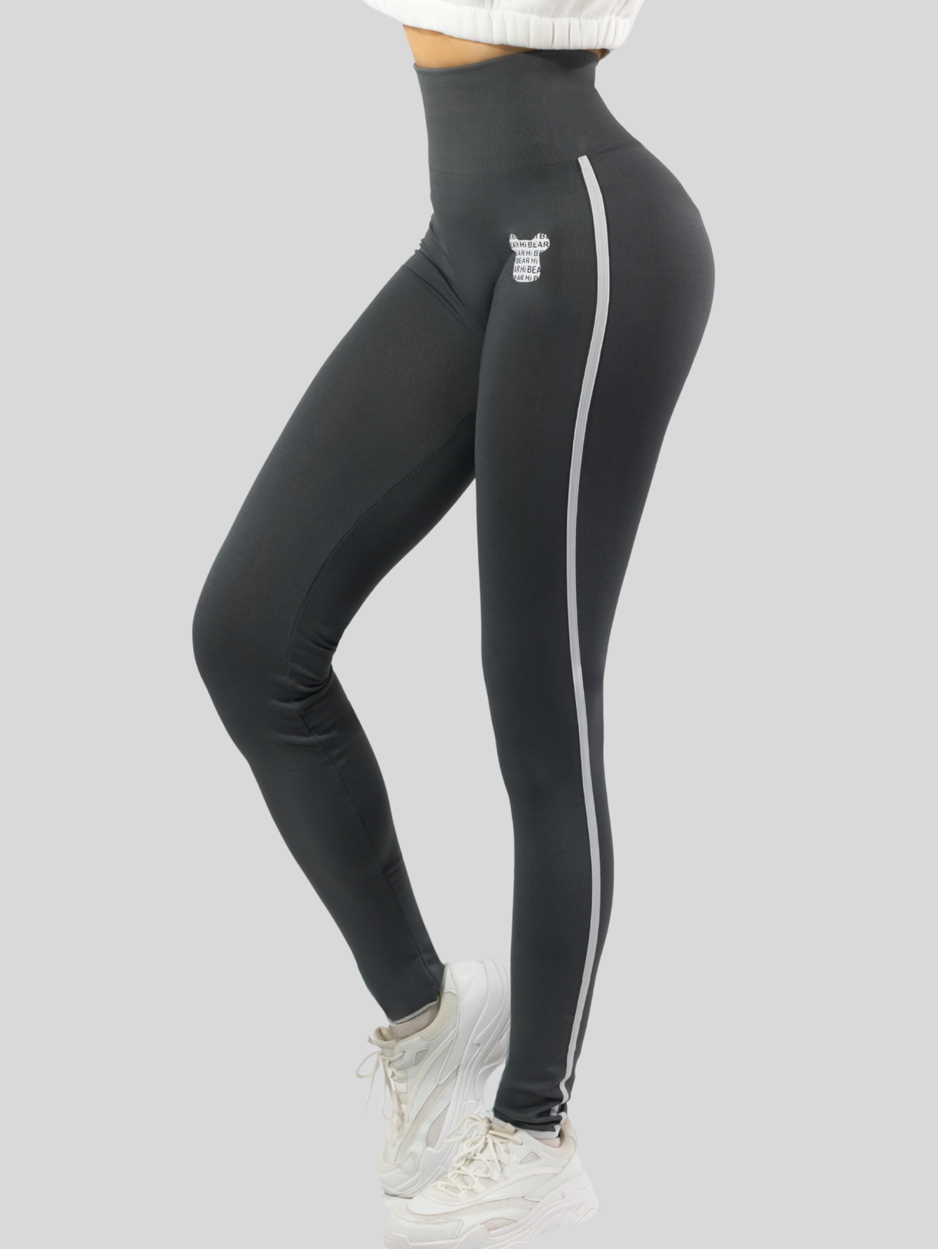 Foto 5 pulgar | Mallas Deportivas Mujer Legin Gym Lic-0175 Gris Legging Deportivo Mallones