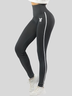 Foto 4 | Mallas Deportivas Mujer Legin Gym Lic-0175 Gris Legging Deportivo Mallones