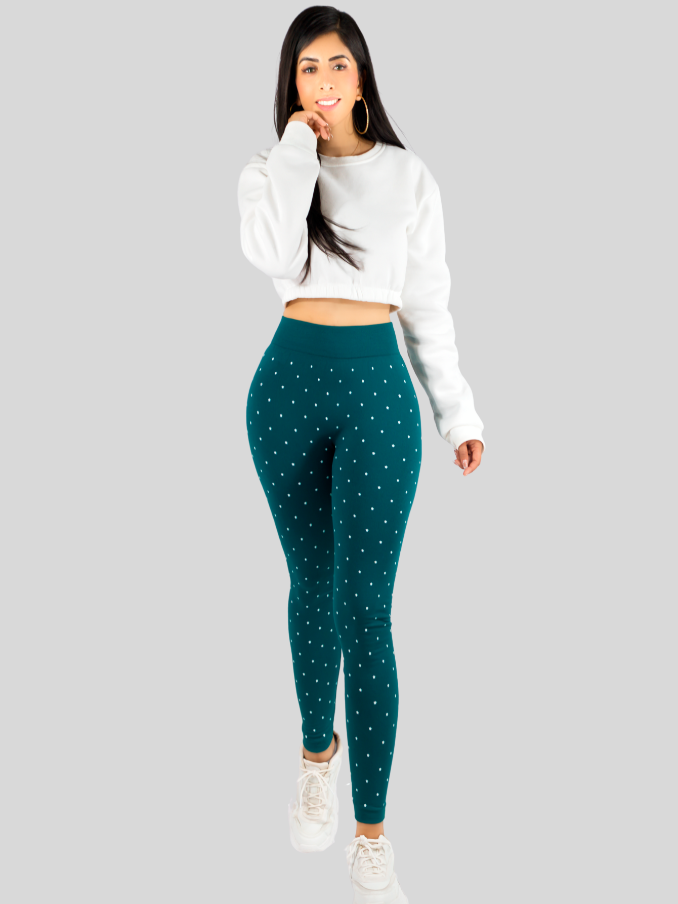 Foto 2 | Leggins De Mujer Mallones Dama Lic-0181 Verde Mallas Deportivas O Casuales