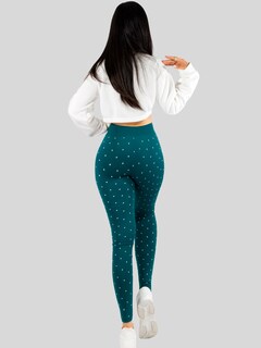 Foto 3 | Leggins De Mujer Mallones Dama Lic-0181 Verde Mallas Deportivas O Casuales