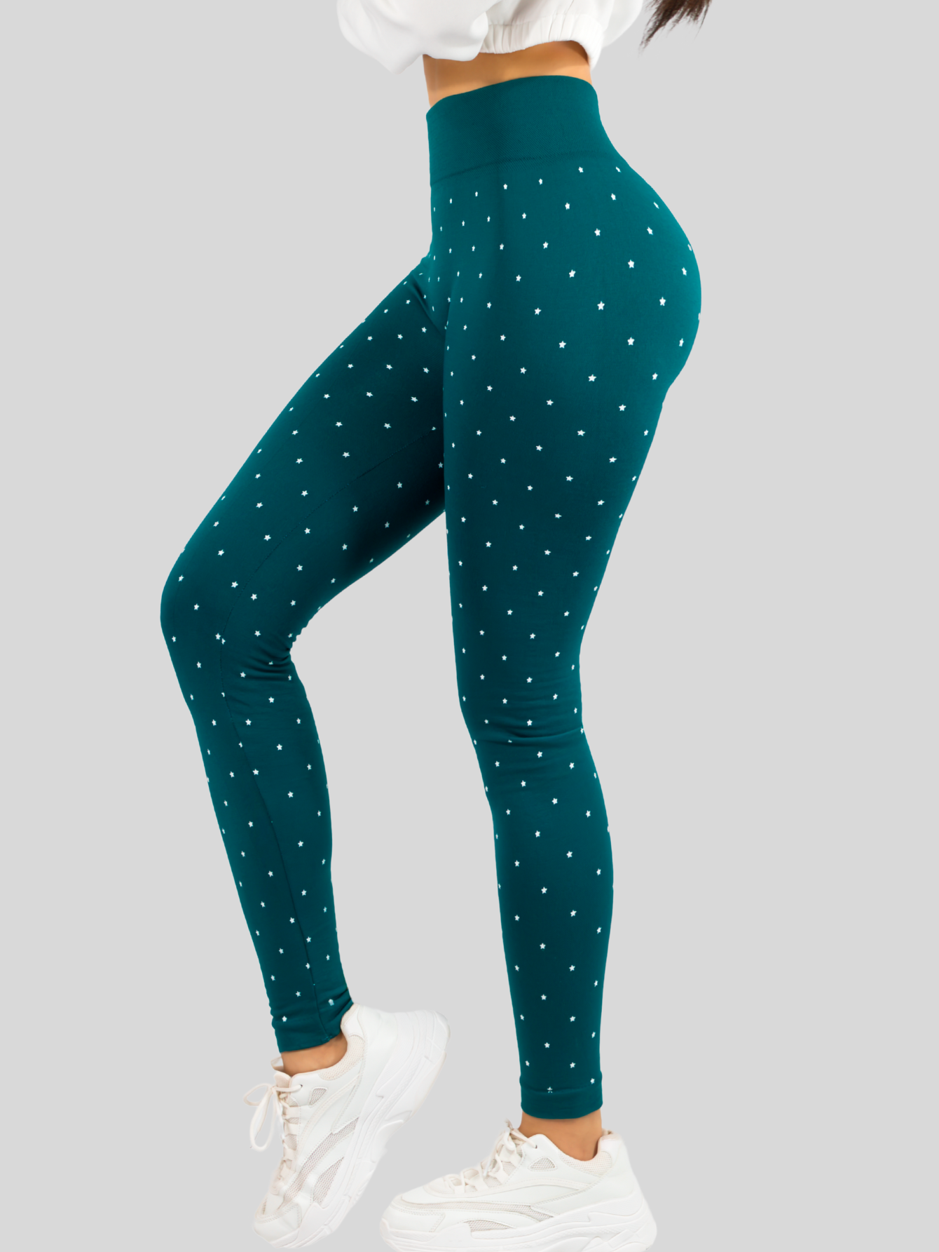 Foto 4 | Leggins De Mujer Mallones Dama Lic-0181 Verde Mallas Deportivas O Casuales