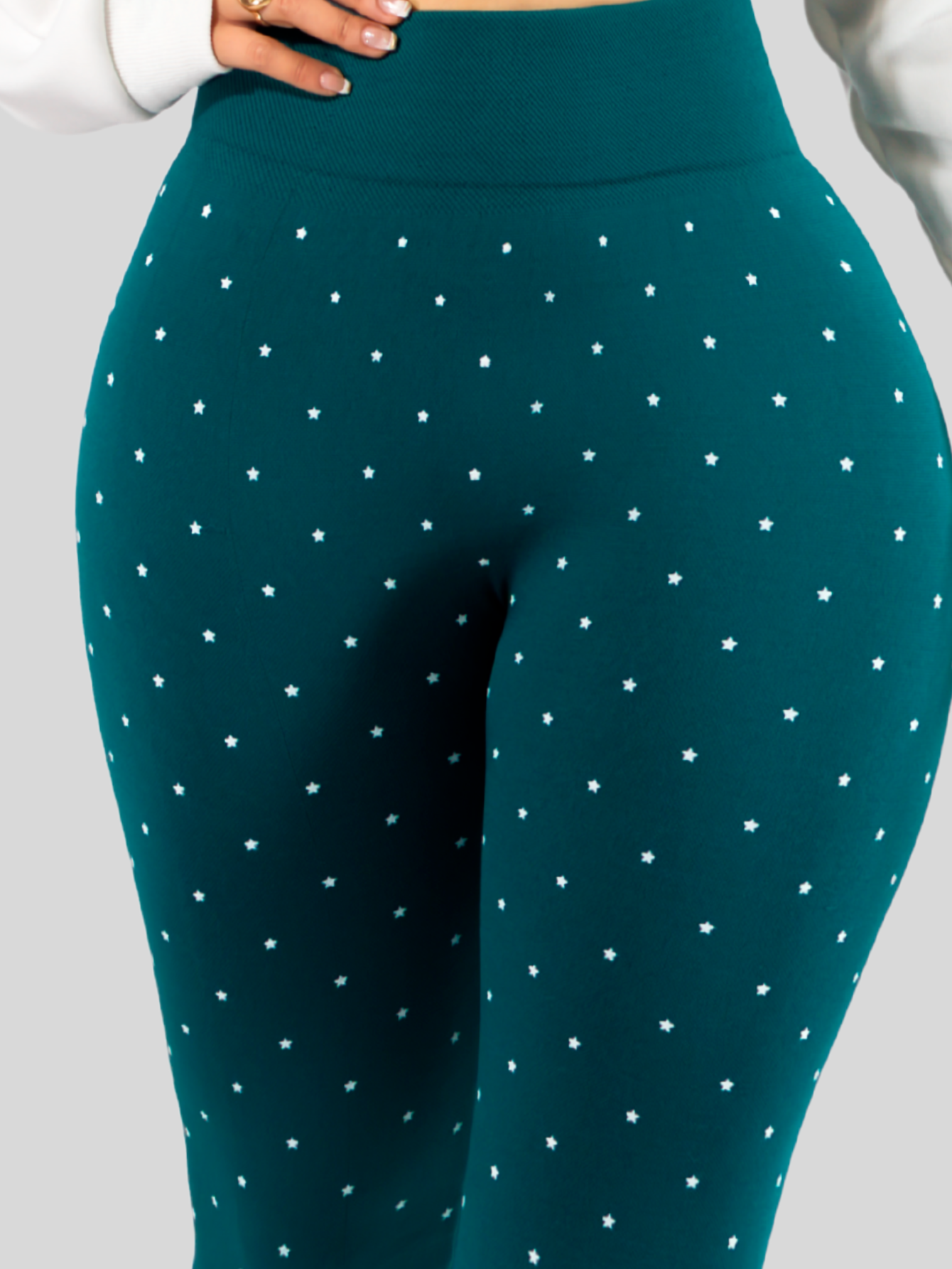 Foto 7 | Leggins De Mujer Mallones Dama Lic-0181 Verde Mallas Deportivas O Casuales