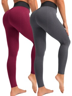 Foto 1 | Set De 2 Leggings De Mujer Mayones De Dama Deportivas Lic-04 Dos Colores Mallones Stretch