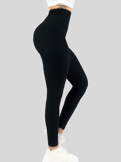 Foto 4 | Legins Deportivo Mujer Legging Gym Lic-0173 Negro Mallas Deportiva Mallones