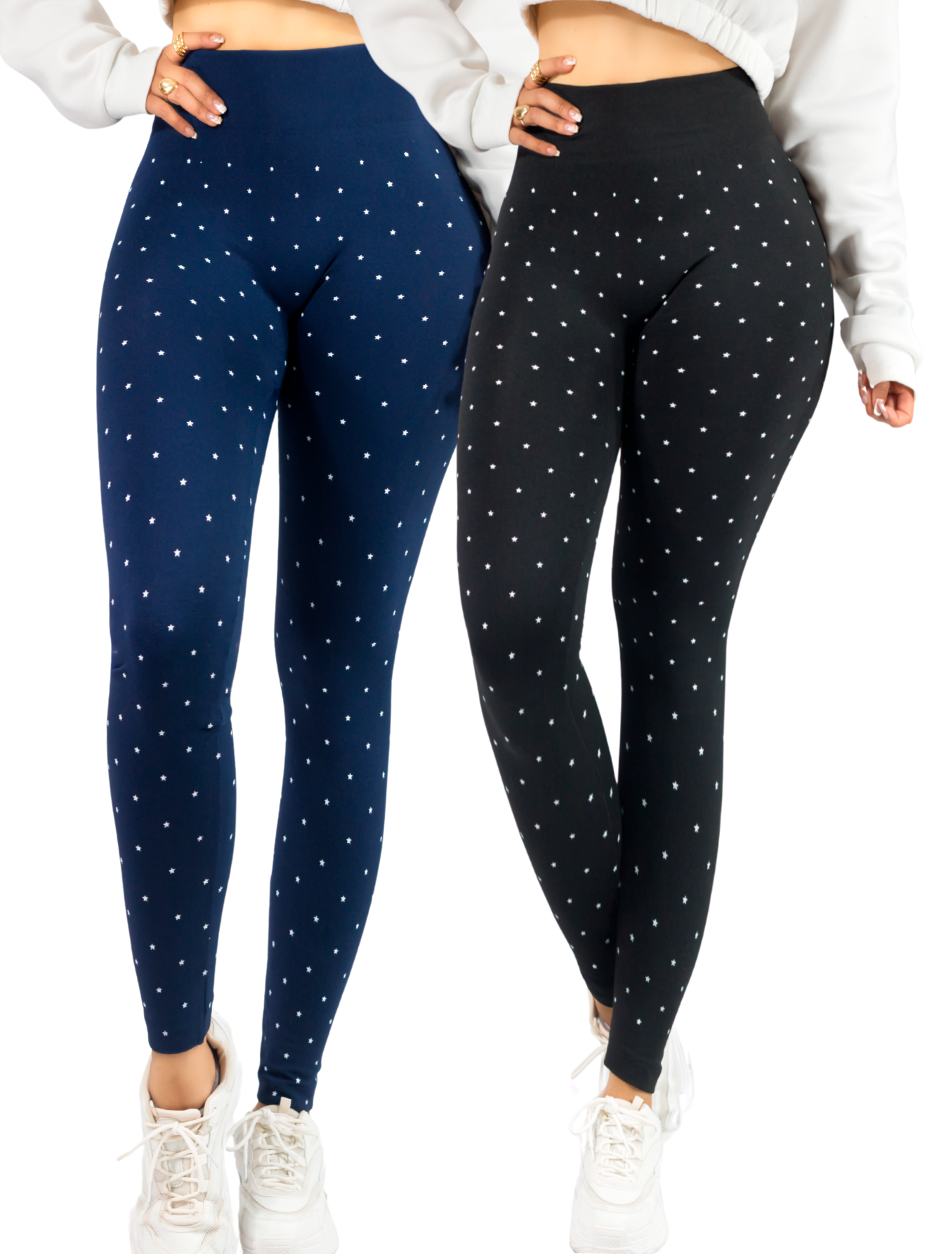 Foto 1 | Set De 2 Mallones Deportivos De Mujer Lic-0181 Dos Colores Leggings Termicos
