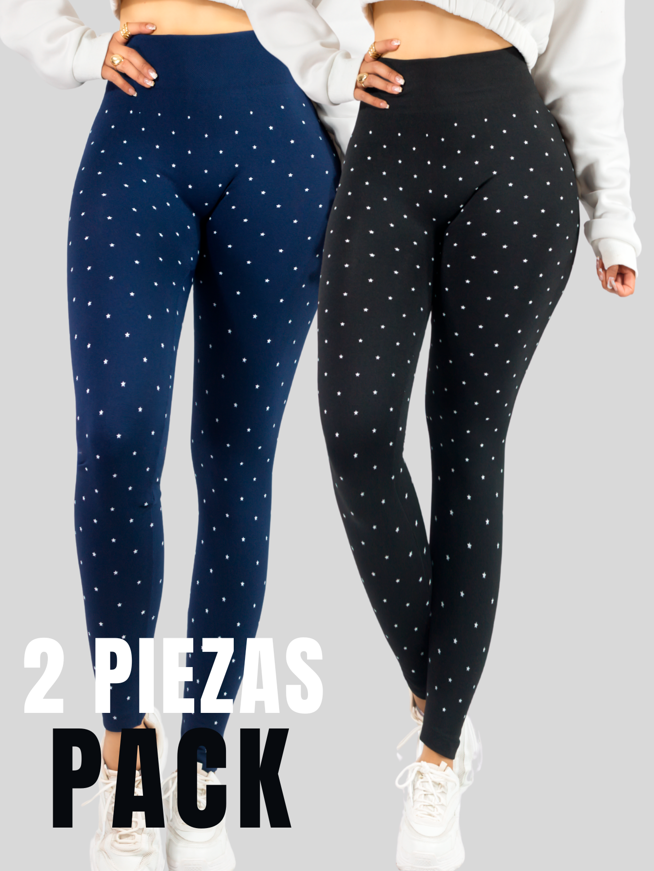 Foto 5 | Set De 2 Mallones Deportivos De Mujer Lic-0181 Dos Colores Leggings Termicos