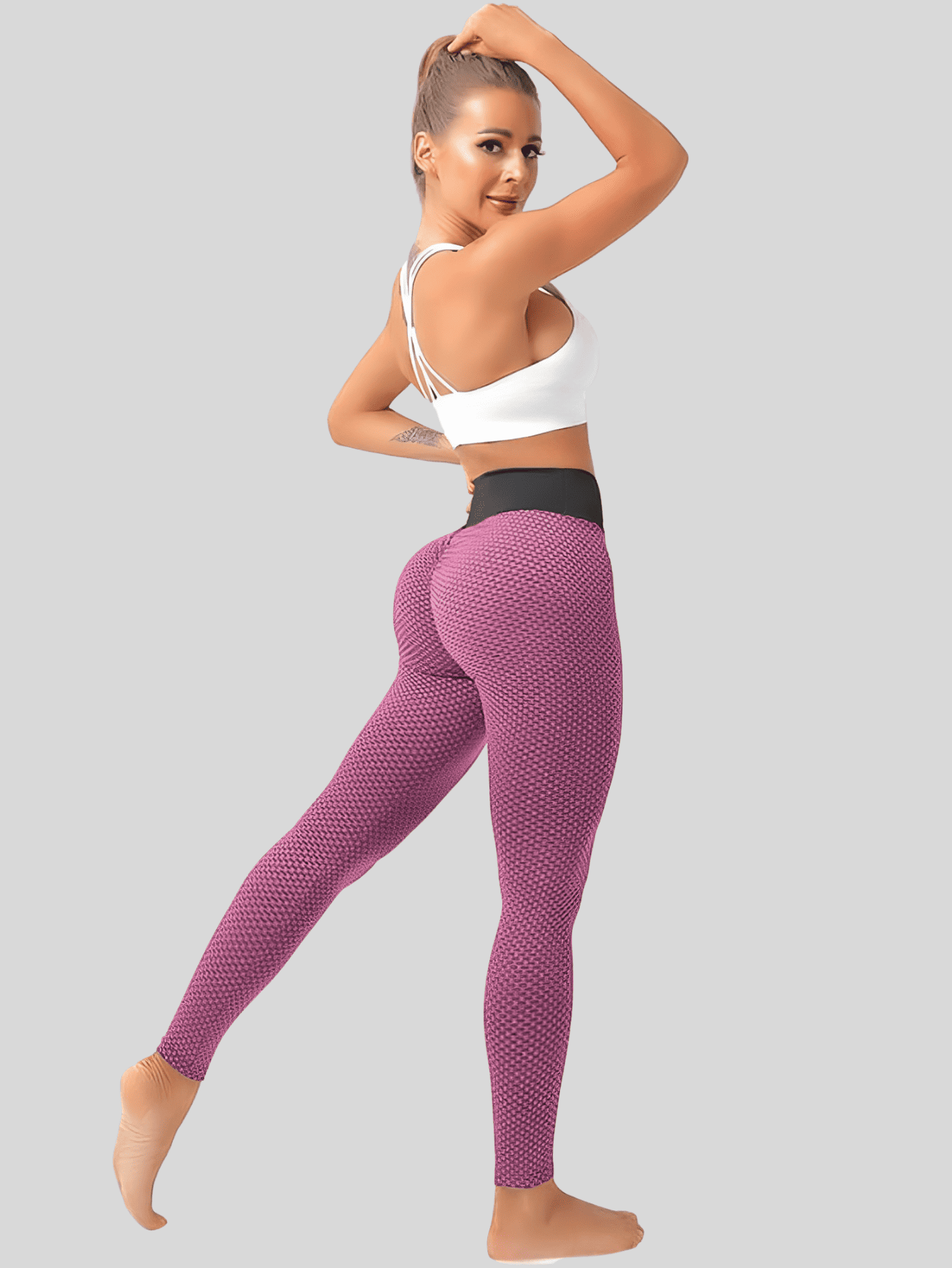 Foto 2 | Set 3 Mallones Mujer Leggings Stretch Leggins Lic-04-px3 Varios Colores Mayon Mallas