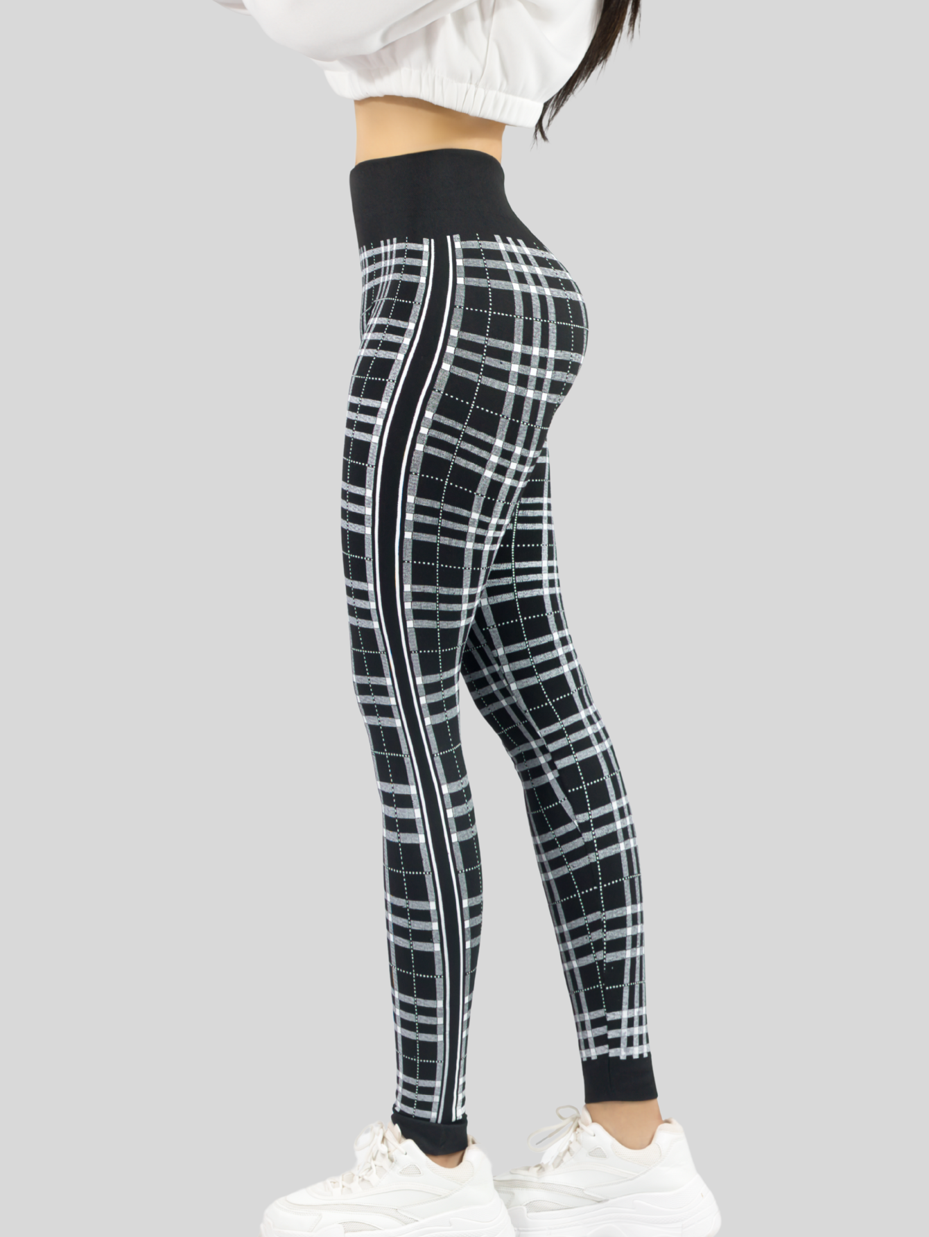 Foto 5 pulgar | Legging De Dama Stretch Mallas Deportivas Lic-0185 Negro Mallones De Mujer