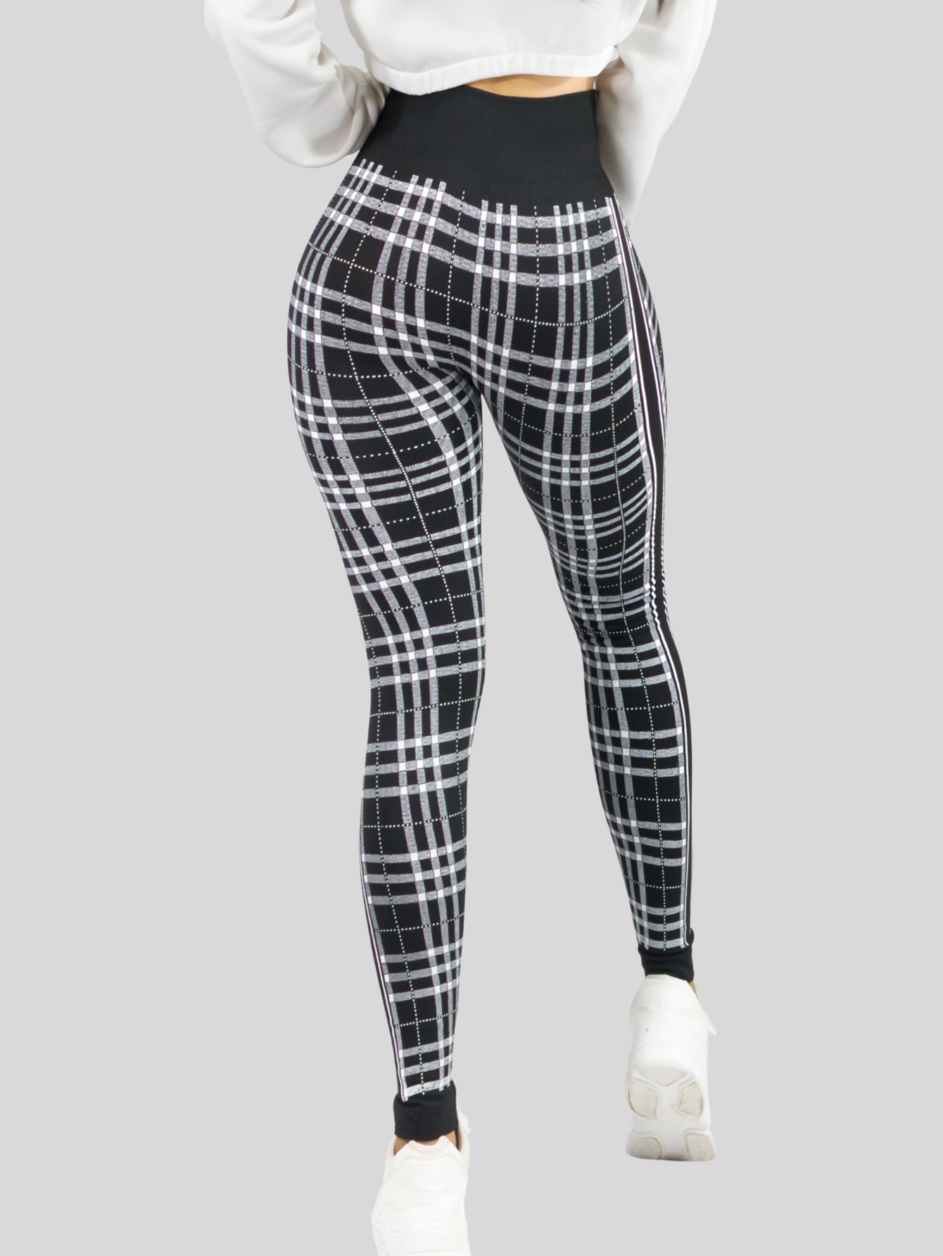 Foto 6 pulgar | Legging De Dama Stretch Mallas Deportivas Lic-0185 Negro Mallones De Mujer