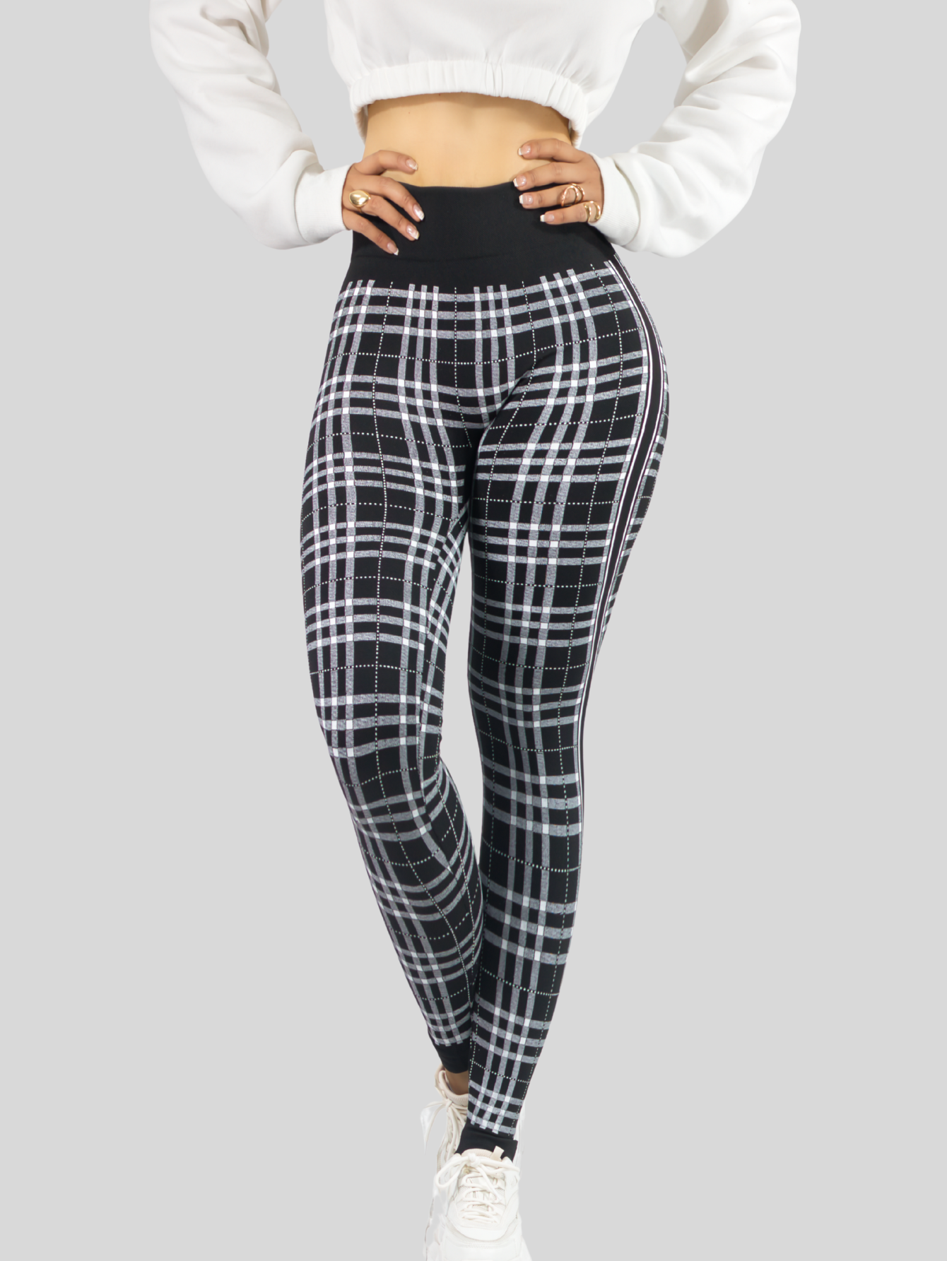 Foto 8 pulgar | Legging De Dama Stretch Mallas Deportivas Lic-0185 Negro Mallones De Mujer