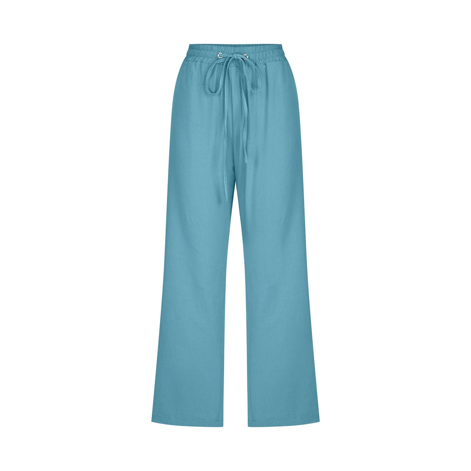 Foto 5 pulgar | Leggins De Entrenamiento Capri, Pantalones Capri Para Mujer, Lino, B05, Azul Cielo - Venta Internacional.