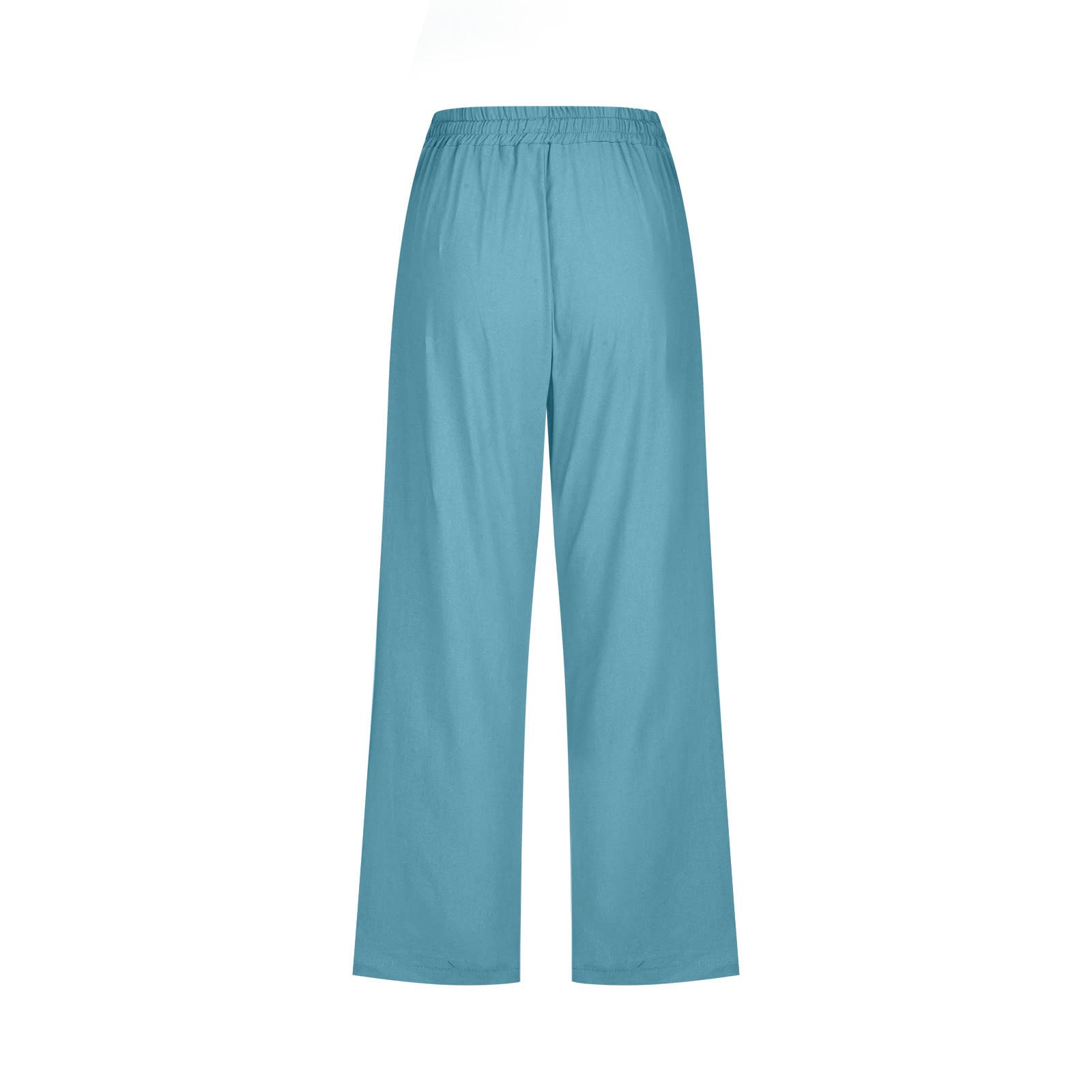 Foto 6 pulgar | Leggins De Entrenamiento Capri, Pantalones Capri Para Mujer, Lino, B05, Azul Cielo - Venta Internacional.