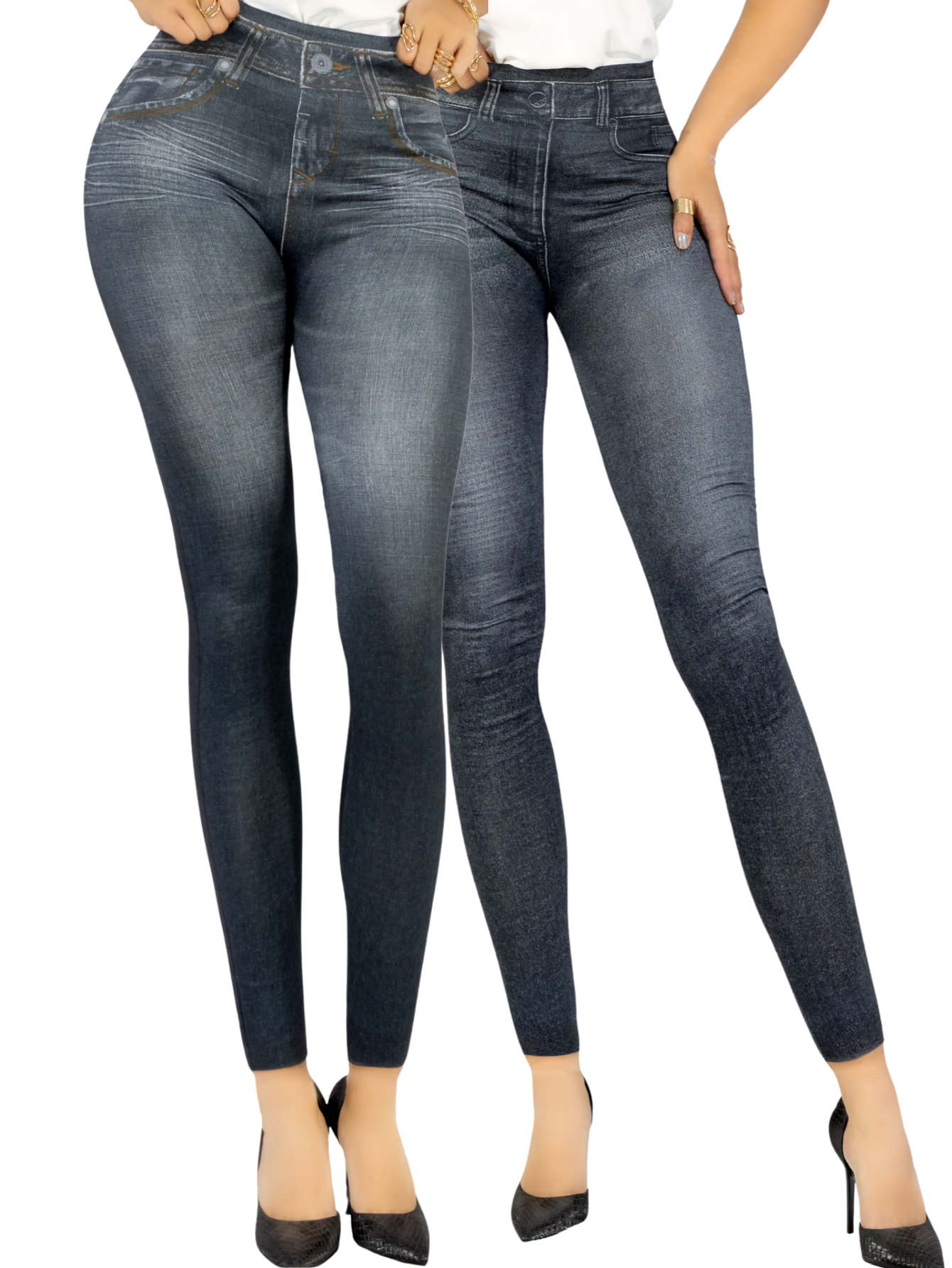 Pack de 2 Leggins Mezclilla Unitalla para Mujer