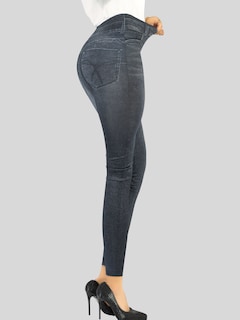 Foto 4 | Pack de 2 Leggins Mezclilla Unitalla para Mujer