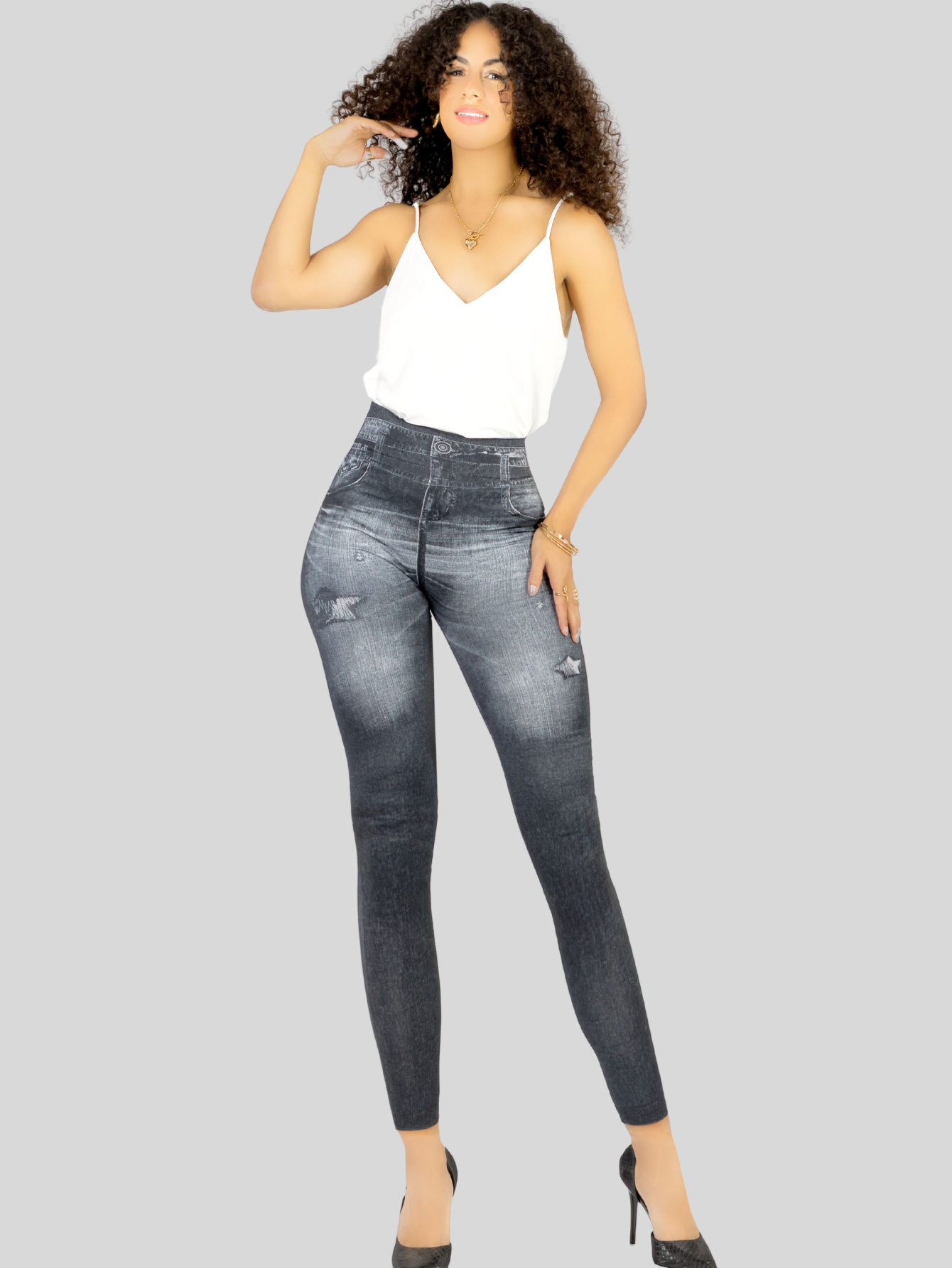 Foto 3 pulgar | Leggings 2 Piezas para Mujer