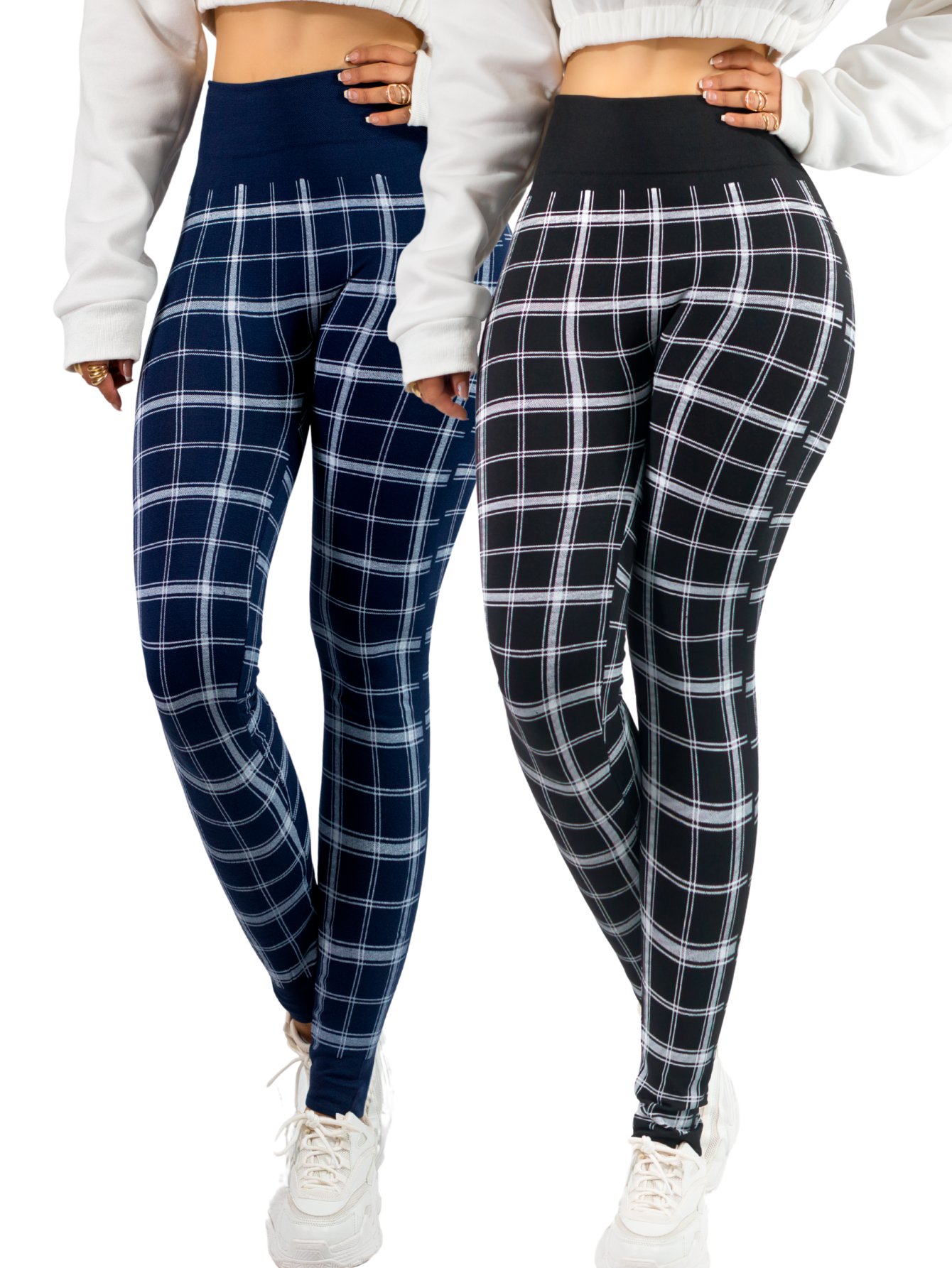 Foto 2 pulgar | Set 2 Leggings Mujer Mayones Lic-0183-px2 Variedad De Colores Mallones Stretch Cómodos
