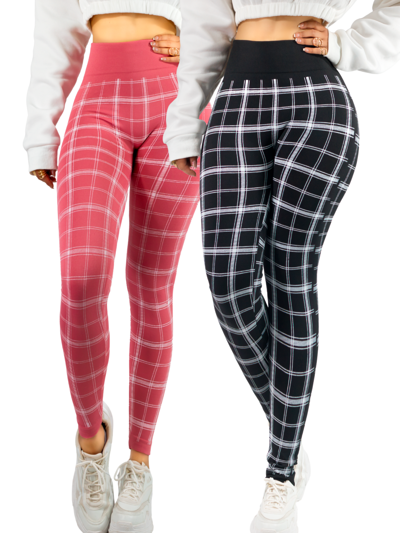 Foto 1 | Set 2 Leggings Mujer Mayones Lic-0183-px2 Variedad De Colores Mallones Stretch Cómodos